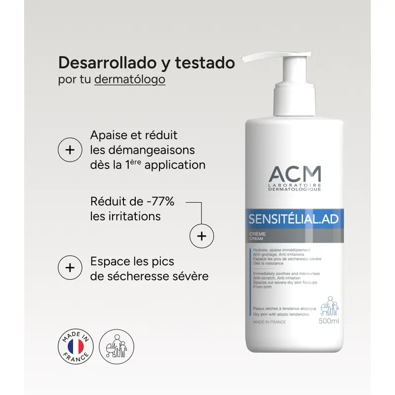 Acm Laboratoires Sensitelial.Ad Crema 500 Ml - Image 8