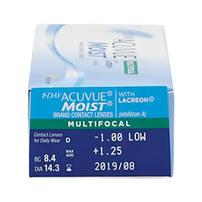 Acuvue 1 Day Moist Lentillas Multifocales Diarias , 30 unidades - -5.75, 8.4, Alta, 14.30 - Image 3