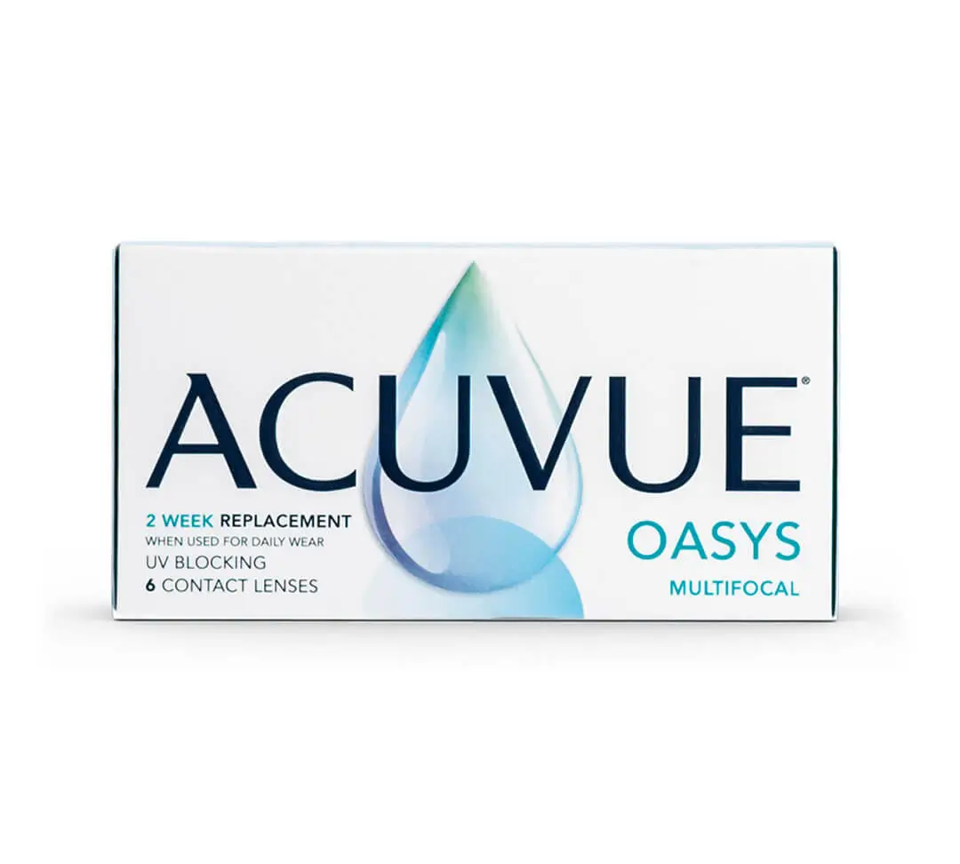 Acuvue Oasys Lentillas Multifocales Quincenales , 6 unidades - +1.25, 8.4, Alta, 14.30