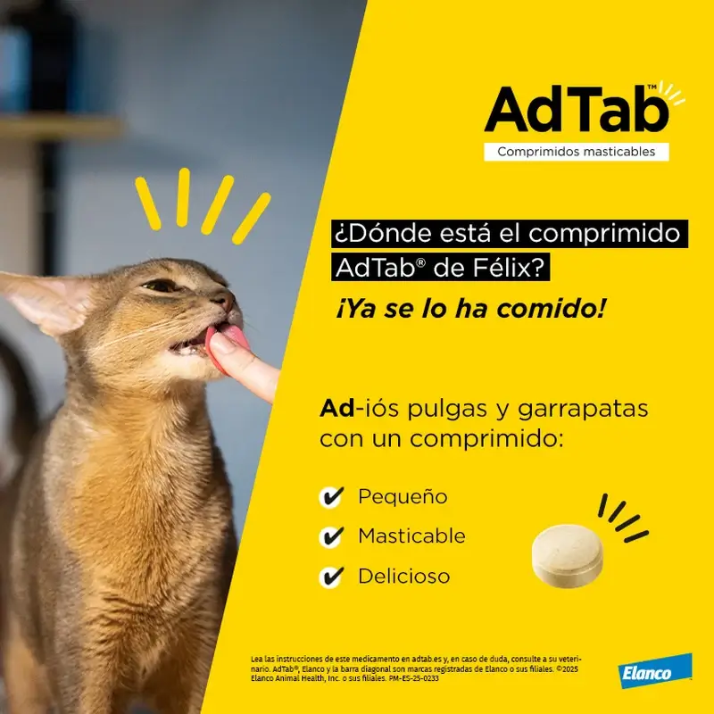 Adtab 48Mg Comprimidos Masticables Gatos 2-8Kg, 6 Comprimidos - Image 5