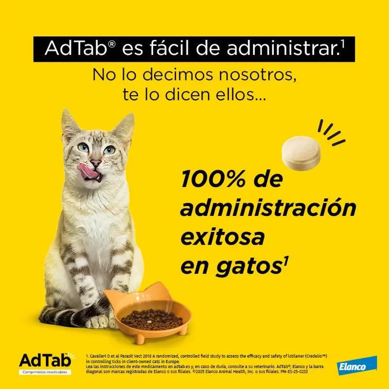 Adtab 48Mg Comprimidos Masticables Gatos 2-8Kg, 6 Comprimidos - Image 6