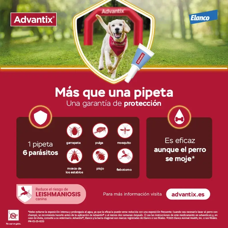 Advantix Pipetas Antiparasitarias Para Perros Hasta 4 Kg, 8 Unidades X 0.4 Ml - Image 3