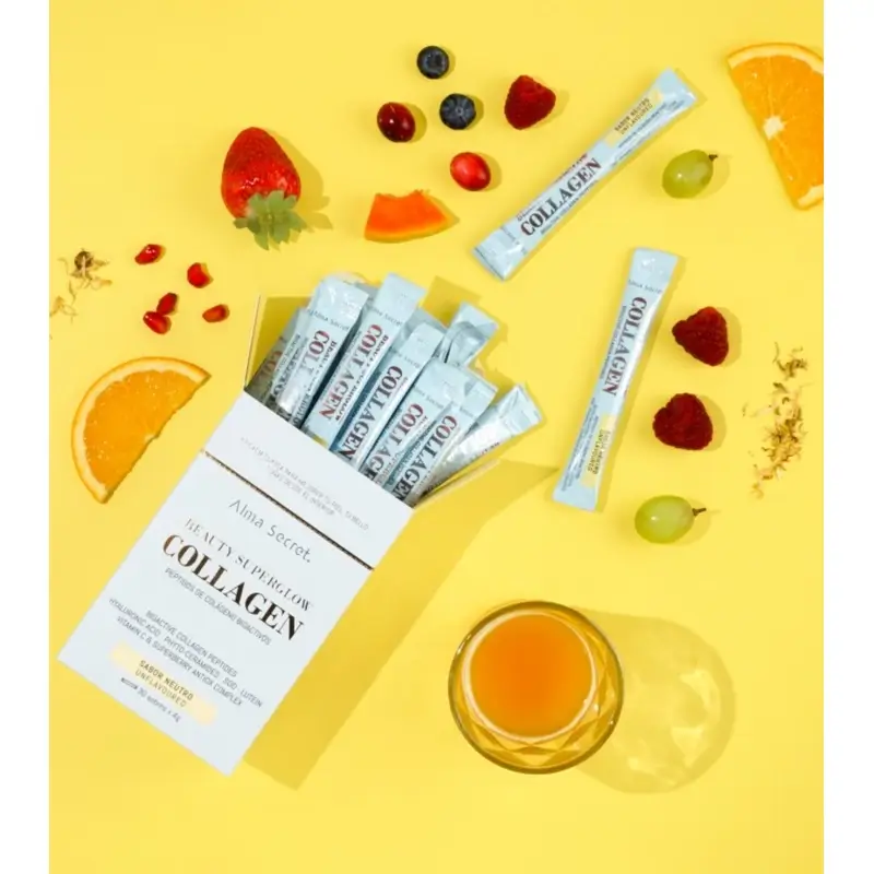 Alma Secret Beauty Superglow Collagen Sabor Neutro , 30x3 gr - Image 3