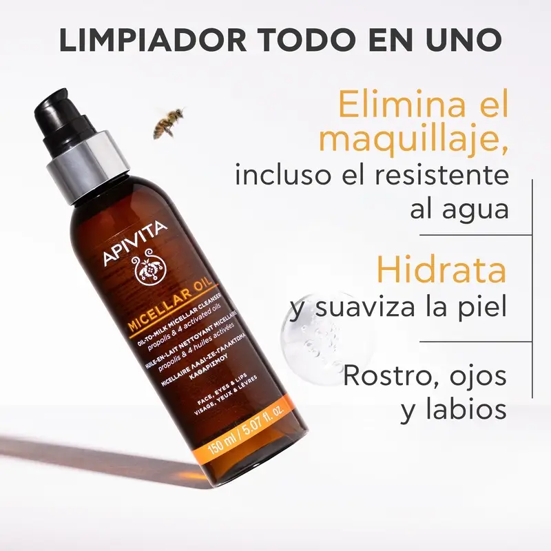 Apivita Aceite Limpiador Micelar, 150 ml - Image 2