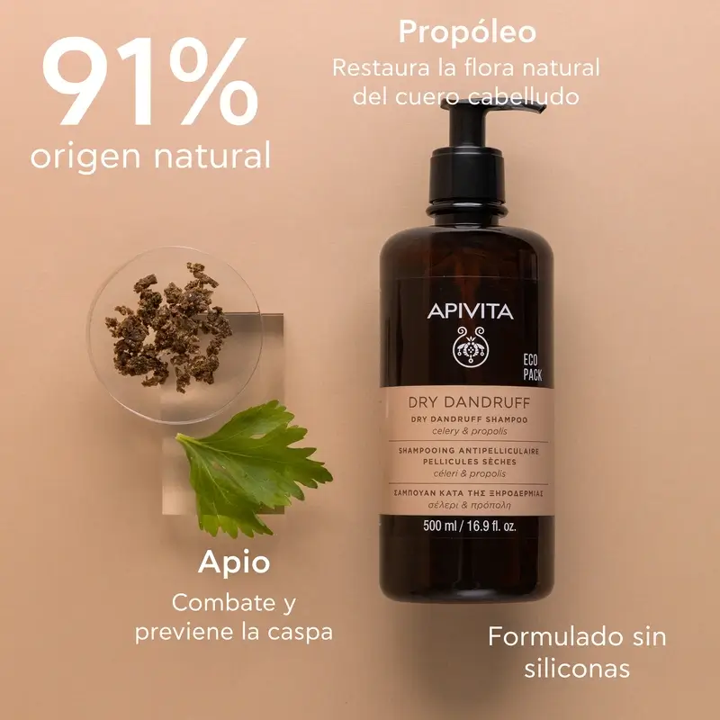 APIVITA Champú Anticaspa Seca 500 ml - Image 3