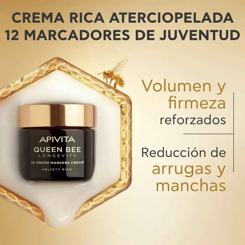 Apivita Queen Bee Longevity Crema Rica 12 Marcadores De Juventud, 50 ml - Image 2