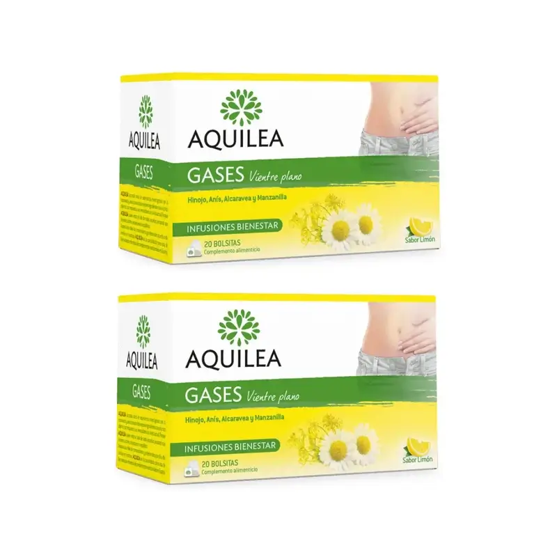 Aquilea Gases Vientre Plano Infusiones, 2X20 Bolsitas