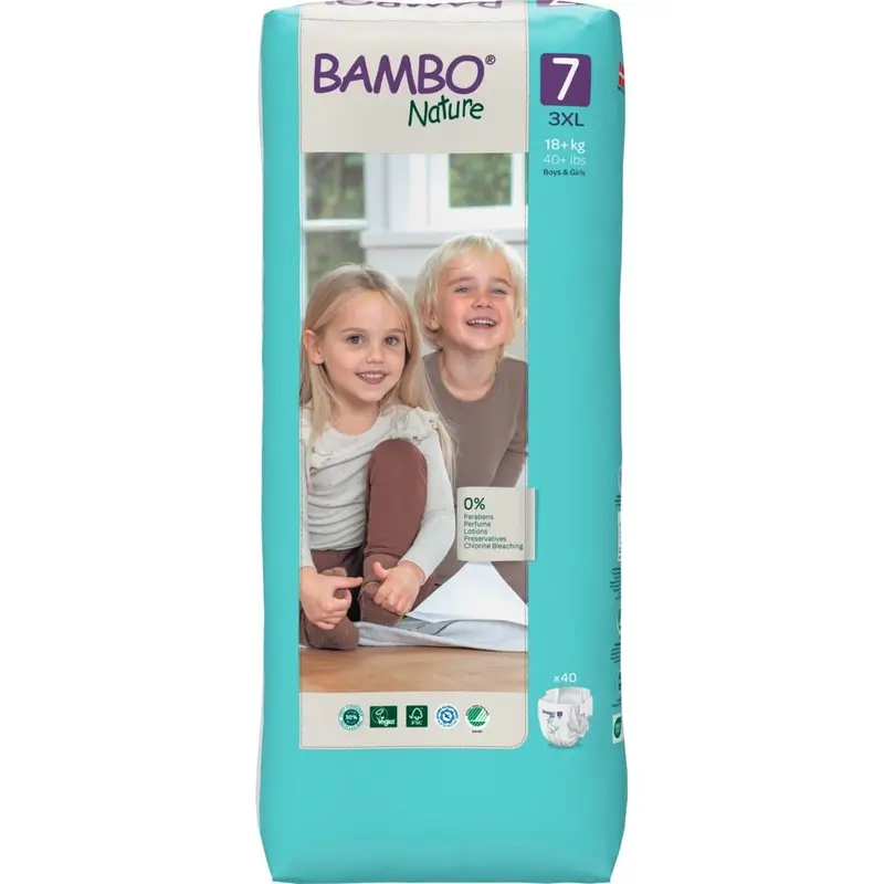Bambo Nature Pañales Tamaño 7 (18+ Kg), 40 unidades - Image 2