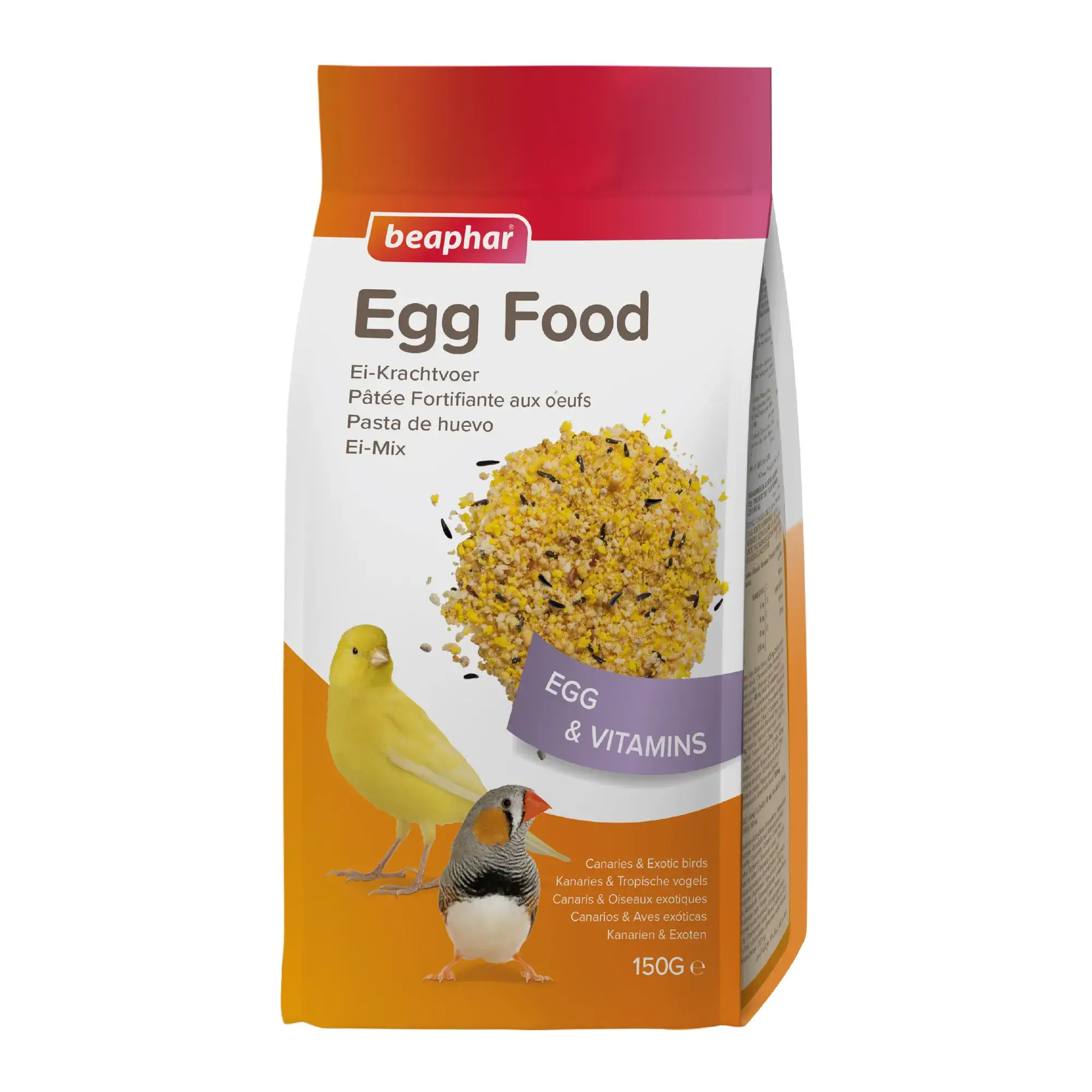 Beaphar Pasta De Huevo Para Canarios Y Aves Exoticas, 150 gr