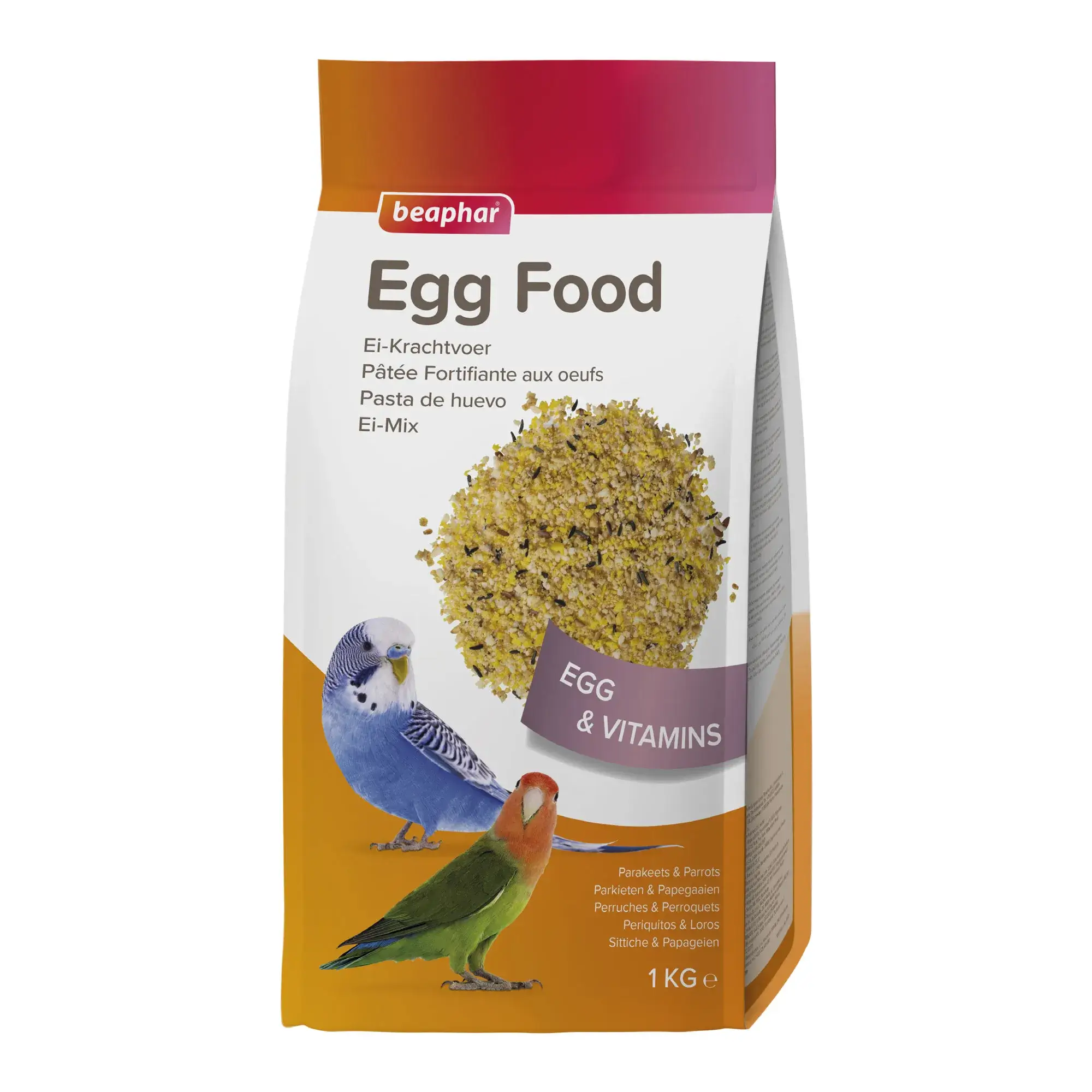 Beaphar Pasta De Huevo Periquitos Agapornis Cotorras, 1 kg
