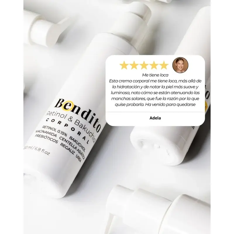 Bendito Retinol & Bakuchiol Crema Corporal, Pack 2 x 200 ml - Image 3
