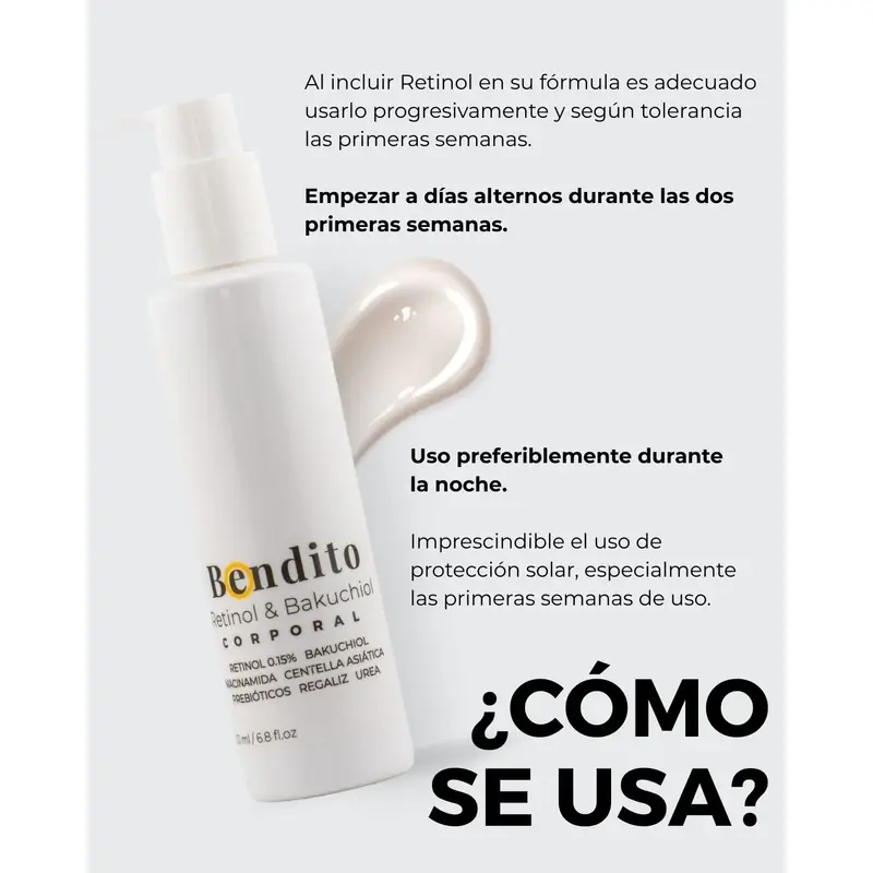 Bendito Retinol & Bakuchiol Crema Corporal, Pack 3 x 200 ml - Image 4
