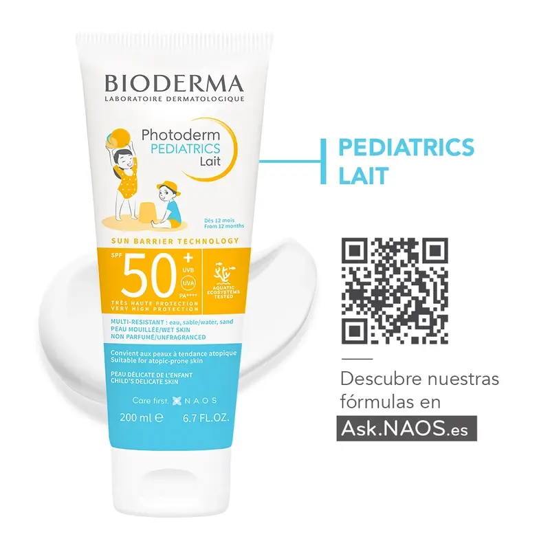 Bioderma Photoderm Pediatrics Lait SPF50+ Protector Solar, 100 ml - Image 6