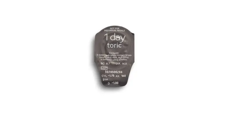 Biomedics 1 Day Lentillas Tóricas Diarias , 30 unidades - -5.75, -0.75, 160, 8.7, 14.50 - Image 3