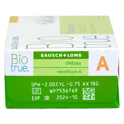 Biotrue One Day Lentillas Tóricas Diarias , 30 unidades - -3.75, -2.25, 10, 8.4, 14.50 - Image 2