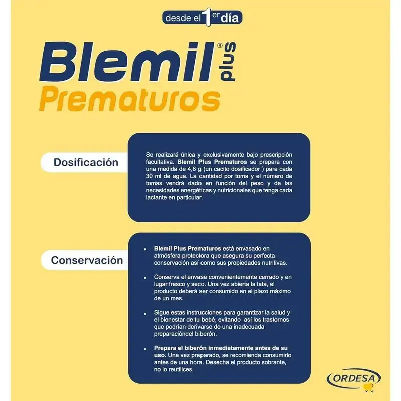 Blemil Plus Prematuros, Pack 3 x 400 gr - Image 5