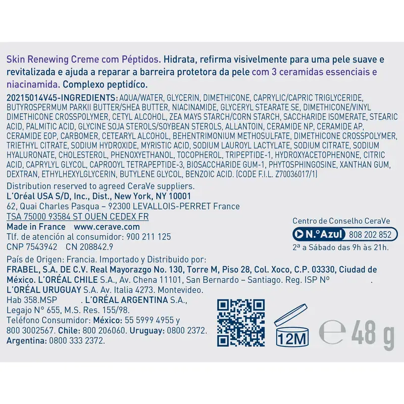 Cerave Skin Renewing Crema Con Péptidos , 48 ml - Image 9