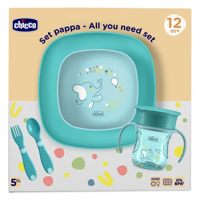 Chicco Set De Alimentación 12M+ Azul - Image 2