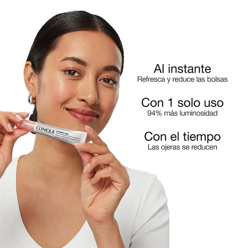 Clinique All About Eyes Sérum Concentrado Iluminador Contorno De Ojos, 10 ml - Image 8