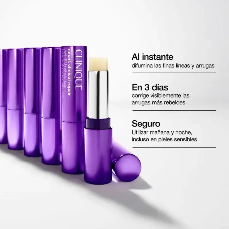Clinique Stick Bálsamo Smart Clinical Repair Retinoide Líneas Y Arrugas, 3 gr - Image 4