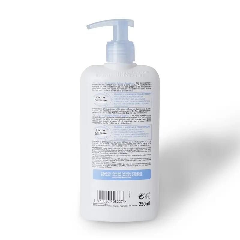 Corine De Farme Gel Higiene Íntima Sensitive Bio , 250 ml - Image 2