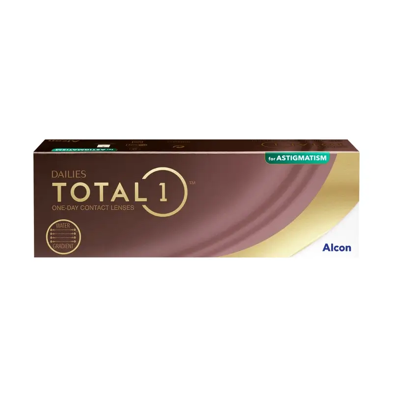 Dailies Total1  Lentillas Tóricas Diarias , 30 unidades - +0.50, -2.25, 180, 8.6, 14.50