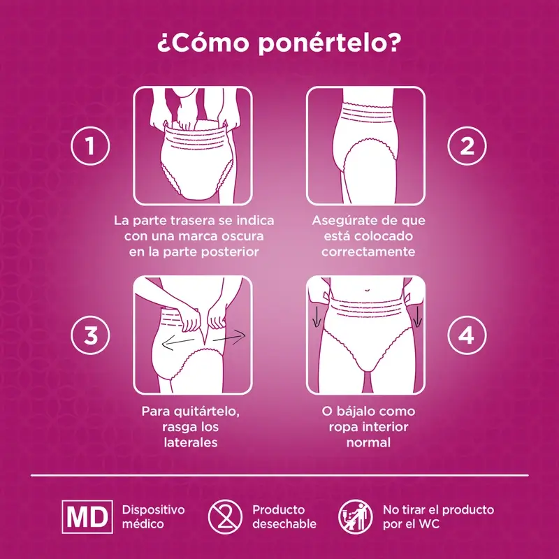 Depend Super S/M Pañal Adulto Hombre , 10 unidades - Image 5