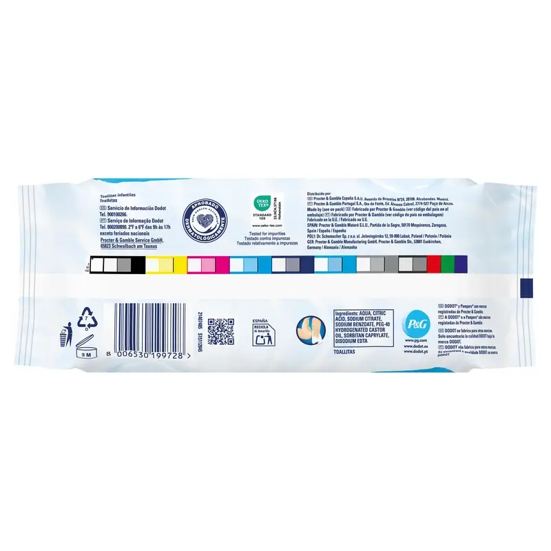 Dodot Toallitas 99% Aqua, 1x60, 60 unidades - Image 2