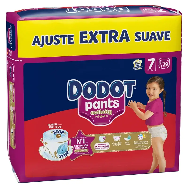 Dodot Activity Pants Pañal-Braguita Talla 7, 15kg+, 29 Pañales - Image 3