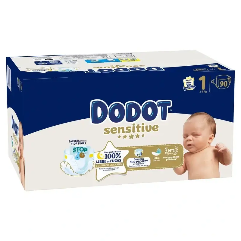 Dodot Pañal Sensitive Jumbo Pack Talla 1 , 2x90 Unidades - Image 4