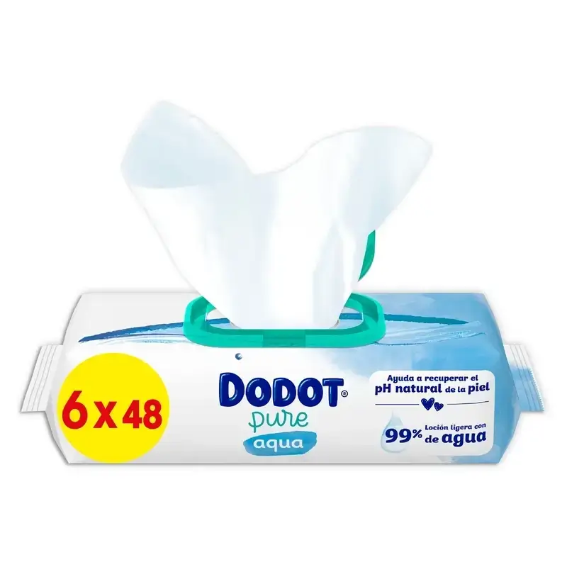 Dodot Pañal Sensitive Jumbo Pack Talla 1, 2x90 Unidades + Toallitas Aqua Plastic Free Box 6X48 (288 Unidades) - Image 17