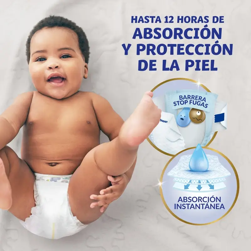 Dodot Sensitive Talla 1 (2-5 Kg), 58 Pañales - Image 4