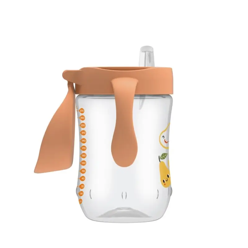 Dr.Brown'S Vaso De Transición Boquita Suave +9 Meses Coral Pera, 270 ml - Image 2