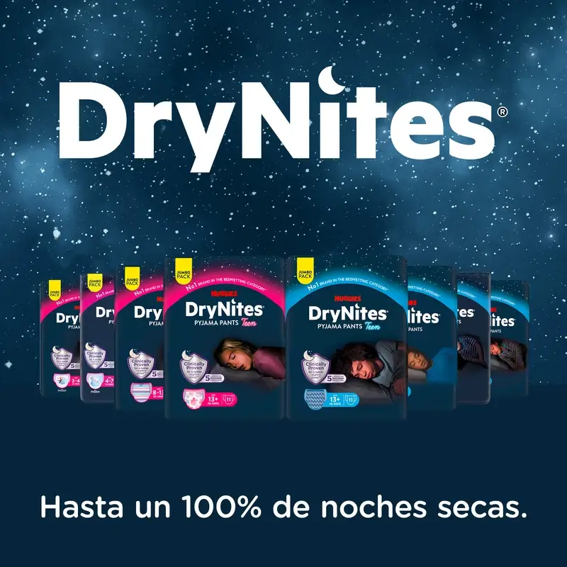 Drynites Talla +13 Niña Pañales De Noche , 11 unidades - Image 6