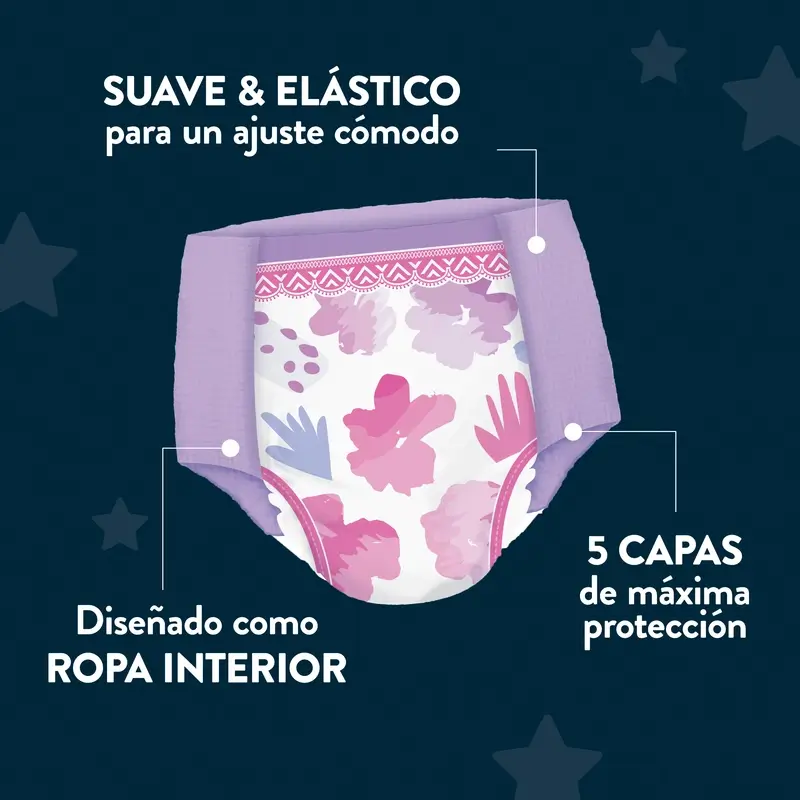 Drynites Talla +13 Niña Pañales De Noche , 9 unidades - Image 2