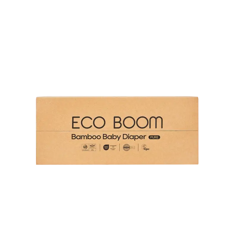 ECO BOOM PURE Pañales ecológicos de bambú 100% natural- Talla 3/M (6-10 kg) - 68 ud - Image 4