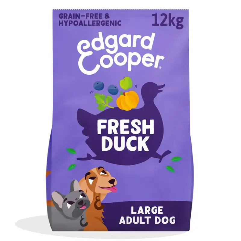 Edgard & Cooper Pienso Para Perros Adultos Grandes Con Pato Fresco , 12 kg
