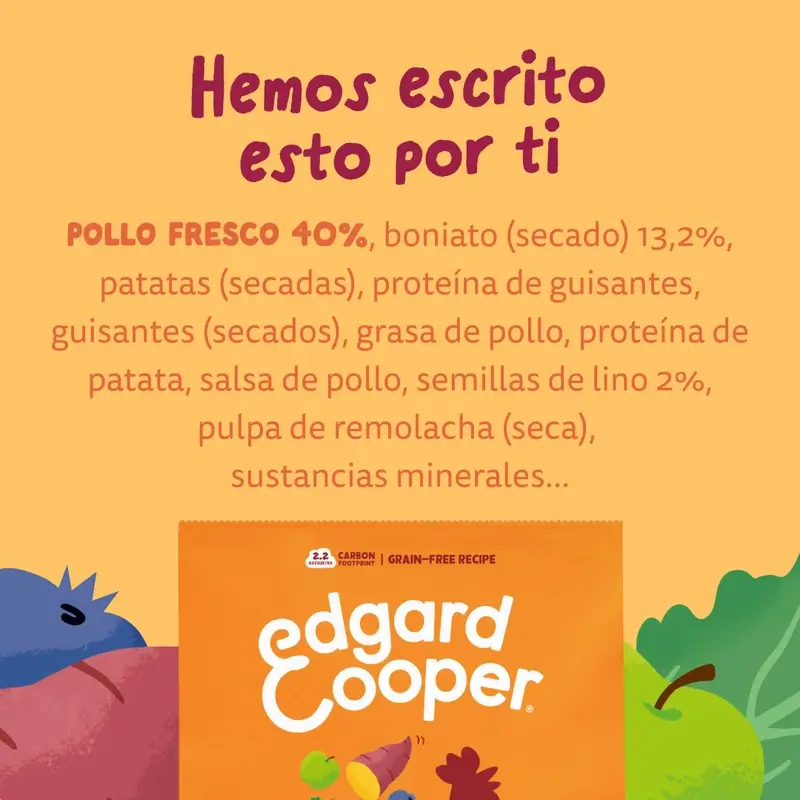 Edgard & Cooper Pienso Para Perros Adultos Medianos Con Pollo Fresco , 1 kg - Image 10