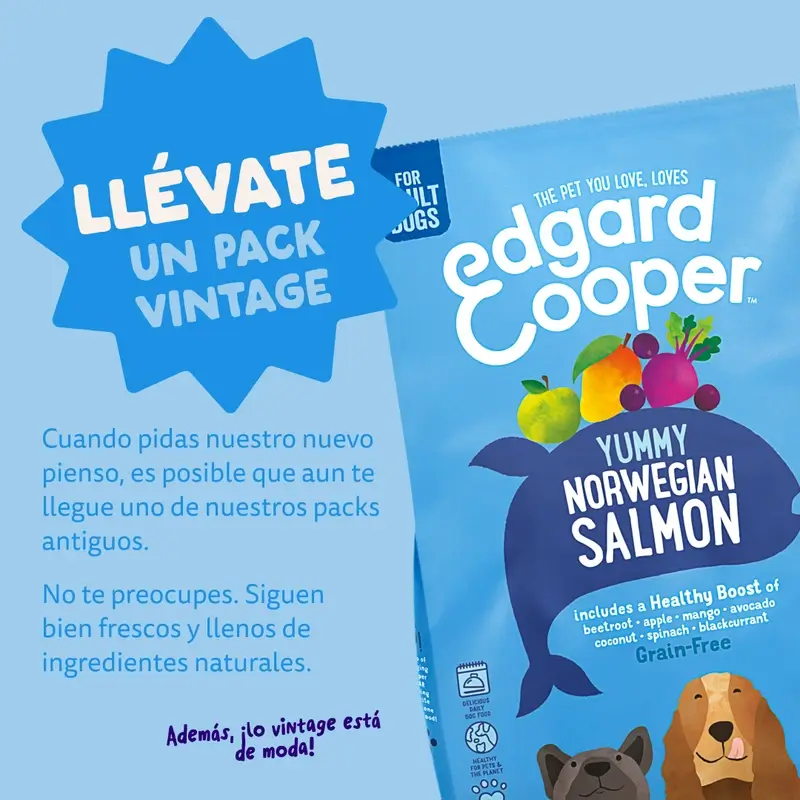 Edgard & Cooper Pienso Para Perros Adultos Medianos Con Salmón Fresco , 1 kg - Image 12