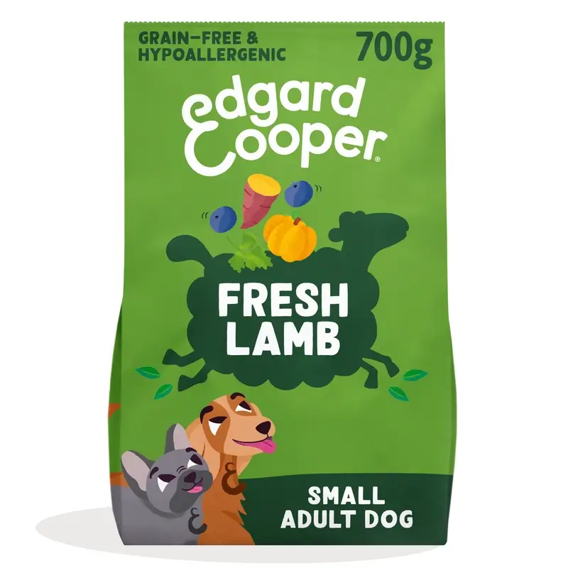 Edgard & Cooper Pienso Para Perros Adultos Mini Con Cordero Fresco , 0,7 kg