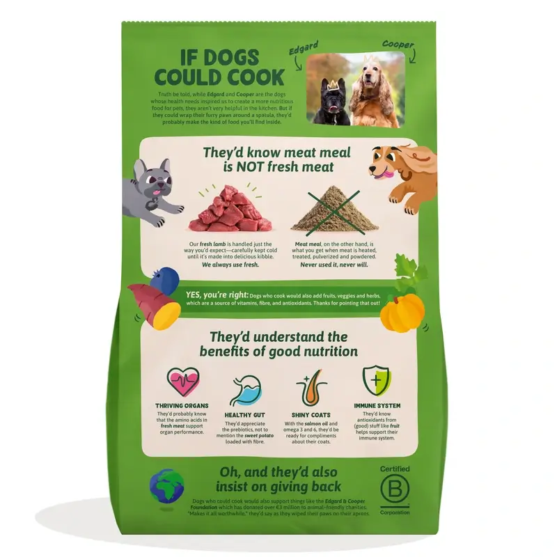 Edgard & Cooper Pienso Para Perros Adultos Mini Con Cordero Fresco , 3 kg - Image 2