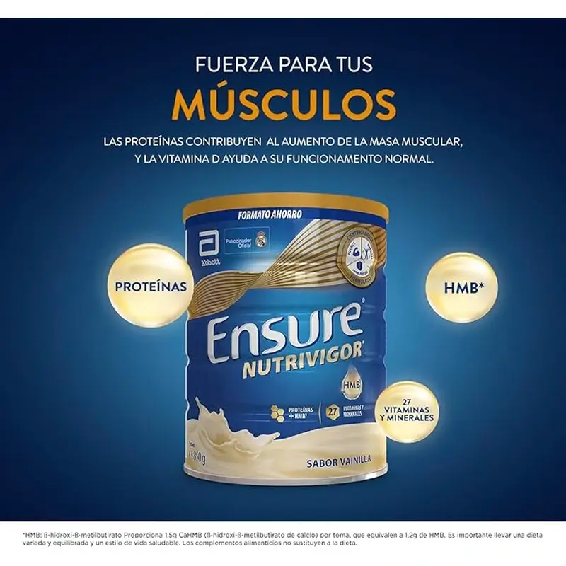 Ensure Pack Ahorro Vainilla 850G + 400Gr , 1250 gramos - Image 2