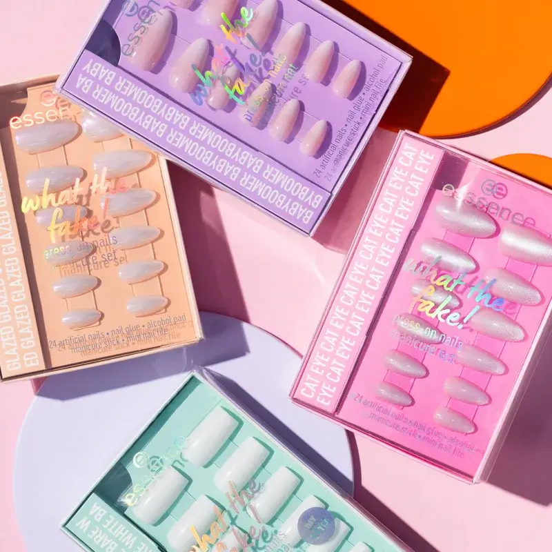 Essence Set De Manicura Con Uñas Postizas What The Fake! Press-On Nails 04 , 28 unidades - Image 9
