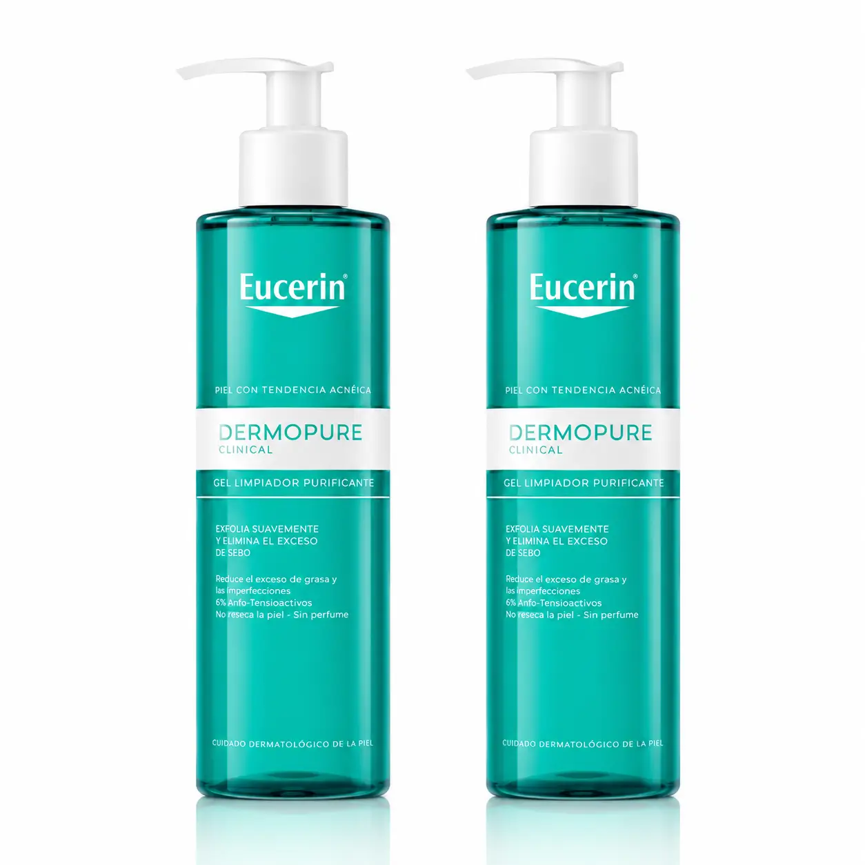 Eucerin Dermopure Gel Limpiador, 400 Ml , pack 2