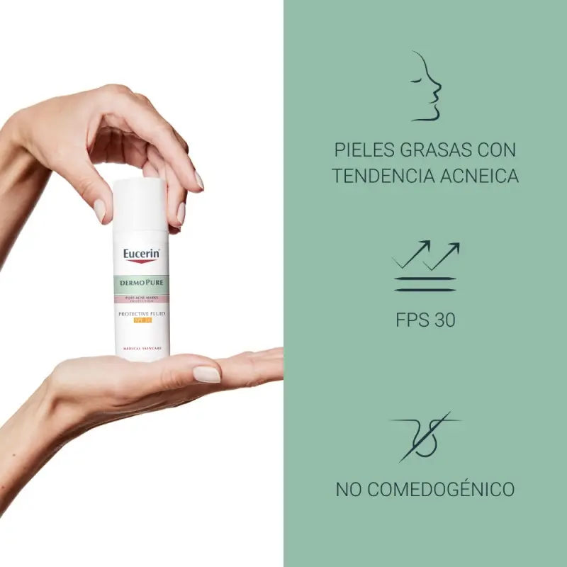 Eucerin Dermopure Oil Control Fluido Protector SPF30, 50 ml - Image 3