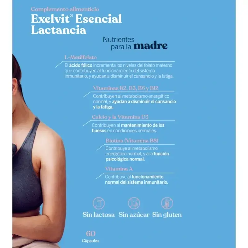 Exelvit Esencial Lactancia, Pack 2 x 60 cápsulas - Image 5