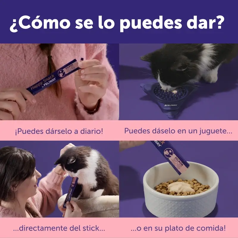 Feliway Happy Snack Sabor Salmón, 6 sobres - Image 6