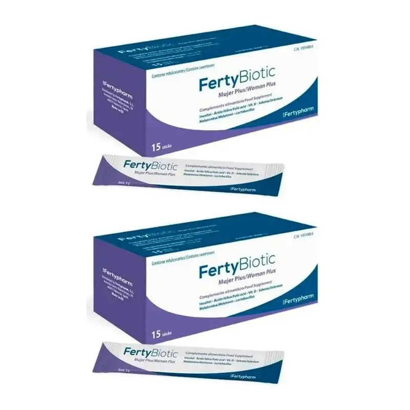 Fertybiotic Mujer Plus, 2X15 Sticks