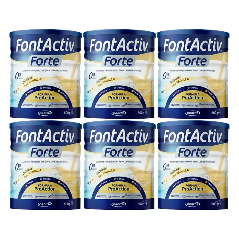 Fontactiv Forte ProAction Vainilla, Pack 6 x 800g