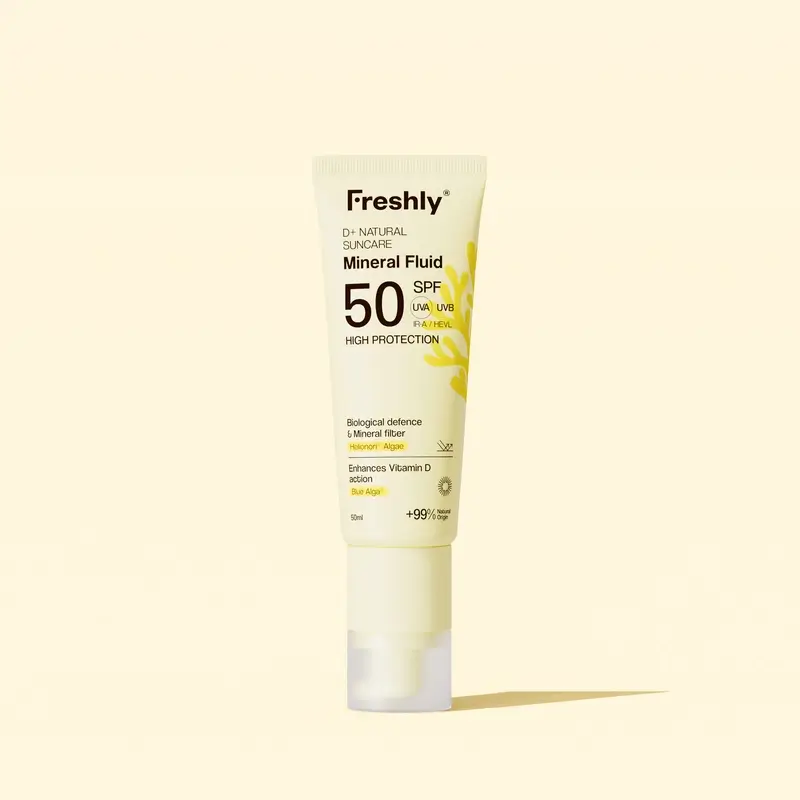 Freshly D+ Natural Suncare Mineral Fluid Spf50, 50 ml - Image 2